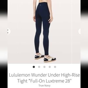 Lululemon Wunder Under High Rise Tight 28"